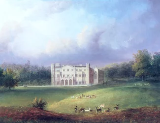 Two Views of Apley Priory (detail)